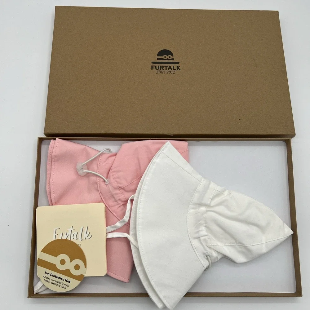 FURTALK 2-Pack Cotton Baby Toddler‎ Sun Hat UPF 50+ All Day UV Protection